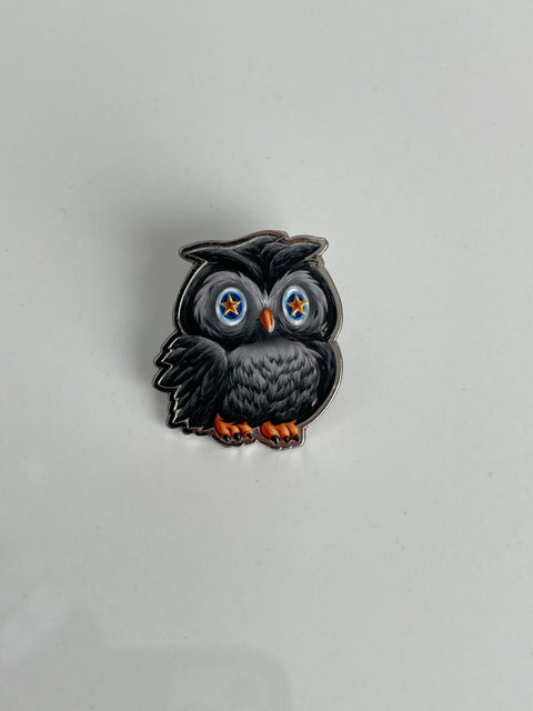 Netherworld Fae Metal Owl Pin
